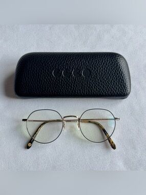 Garrett Leight prescription Robson wire frame glasses